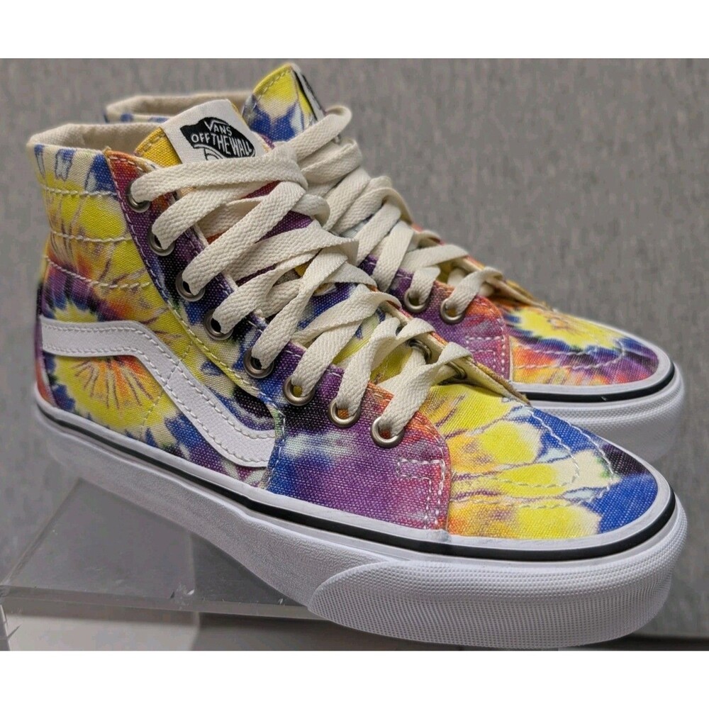 Vans Sk8-Hi Sneakers Men's 4.5 Womens Size 6 Tie-Dye Canvas Skater Skating